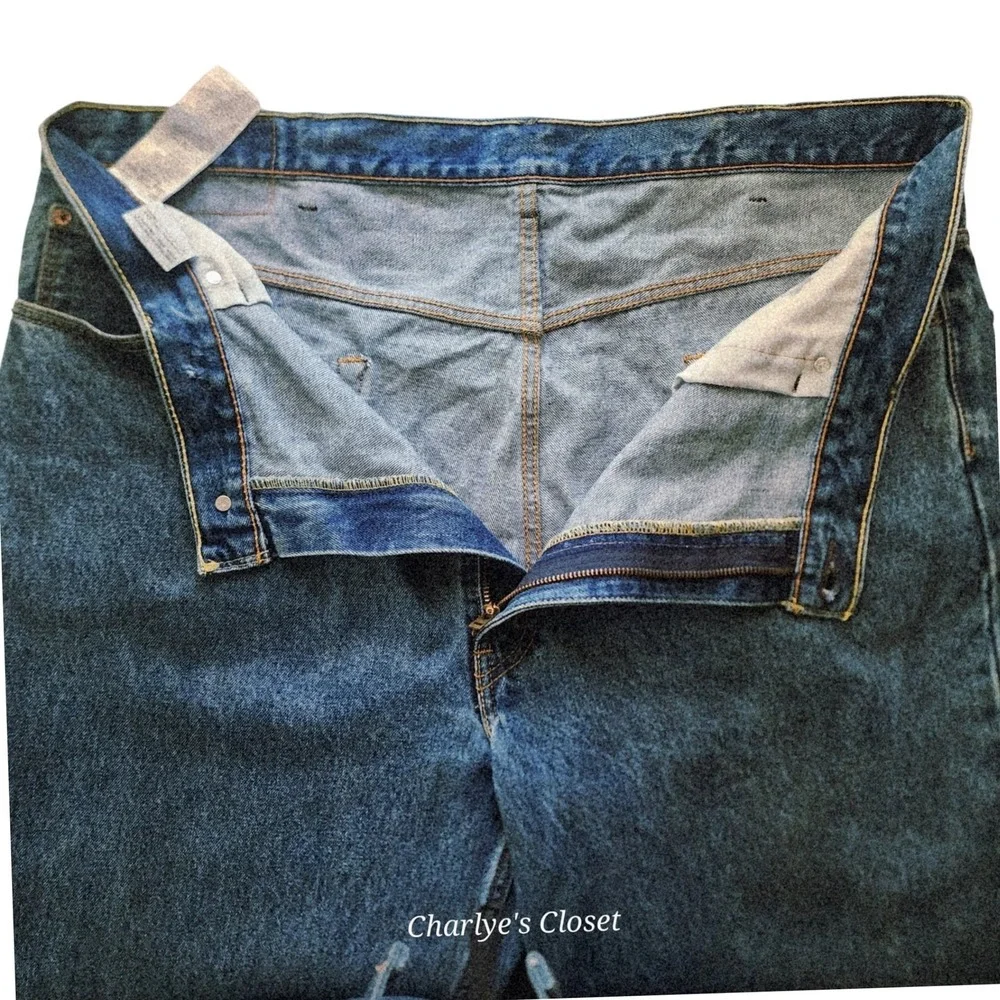 Levis 550 Mens Relaxed Fit Straight Jeans Medium Blue Wash 42x32 00550-4891‎
